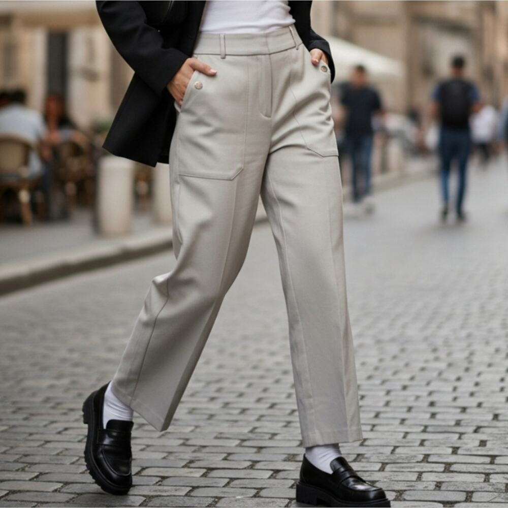 Jules & Leopold | NWT | Beige Dress Pants | Large | Stretch | Pull On